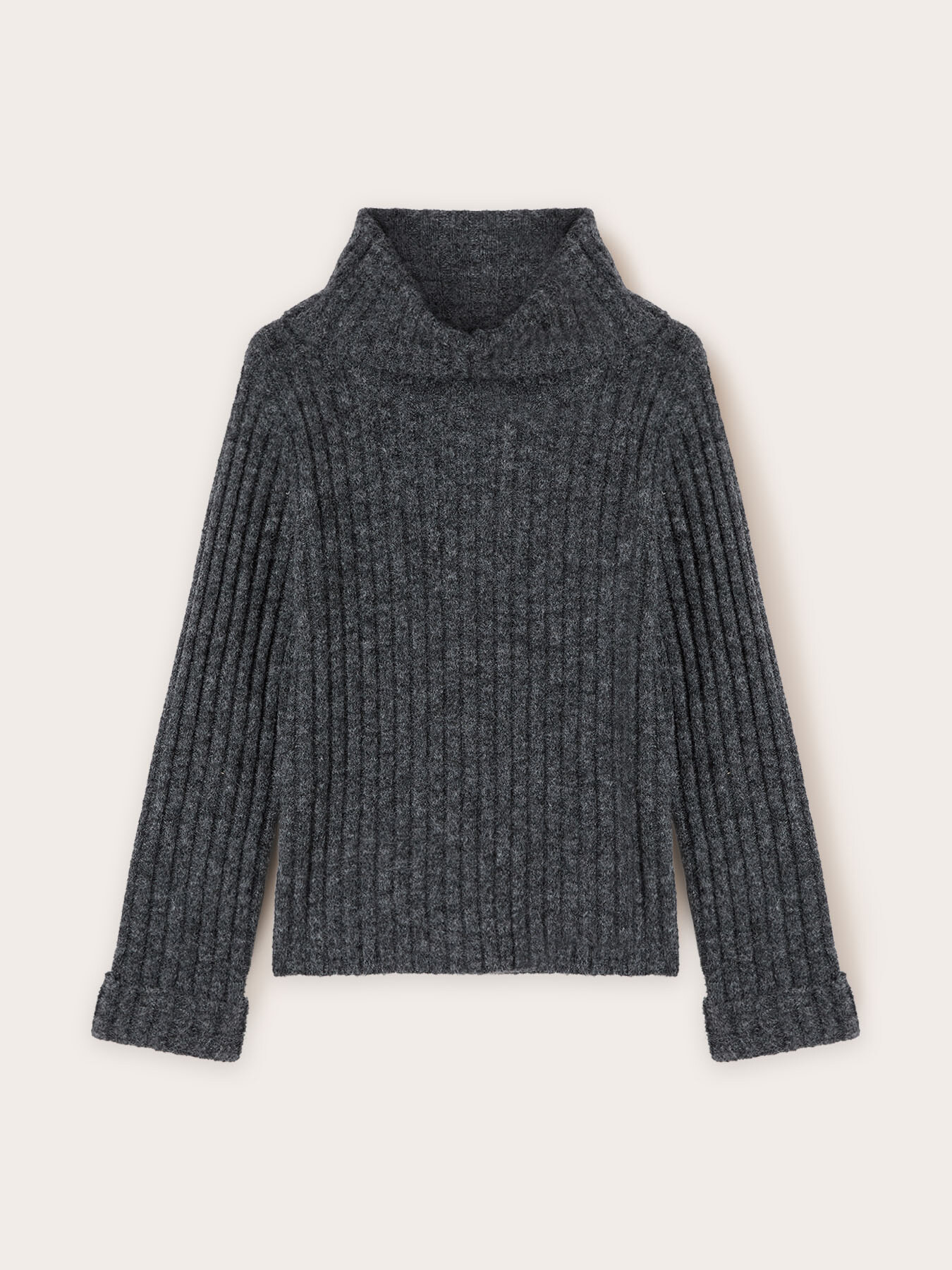 Jersey plano de cuello vuelto de canal&eacute; image number 4