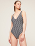 Double Love pattern one-piece swimsuit image number 0