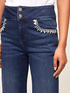 Weite Jeans mit Kristallstein-Stickerei image number 2