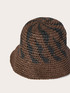 Bucket hat in woven straw image number 2
