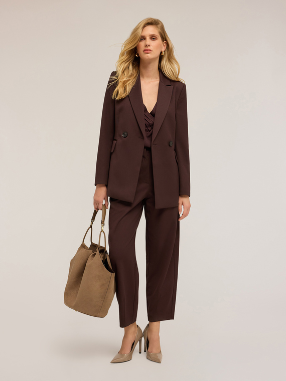 Doppelreihiger Jacke mit G&uuml;rtel