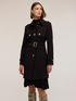 Belted viscose blend trench coat image number 0
