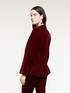 Blazer tinta unita in velluto liscio image number 1