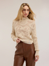 Lace-effect knit turtleneck image number 0