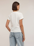 T-shirt with print and rhinestone appliqu&eacute;s image number 1