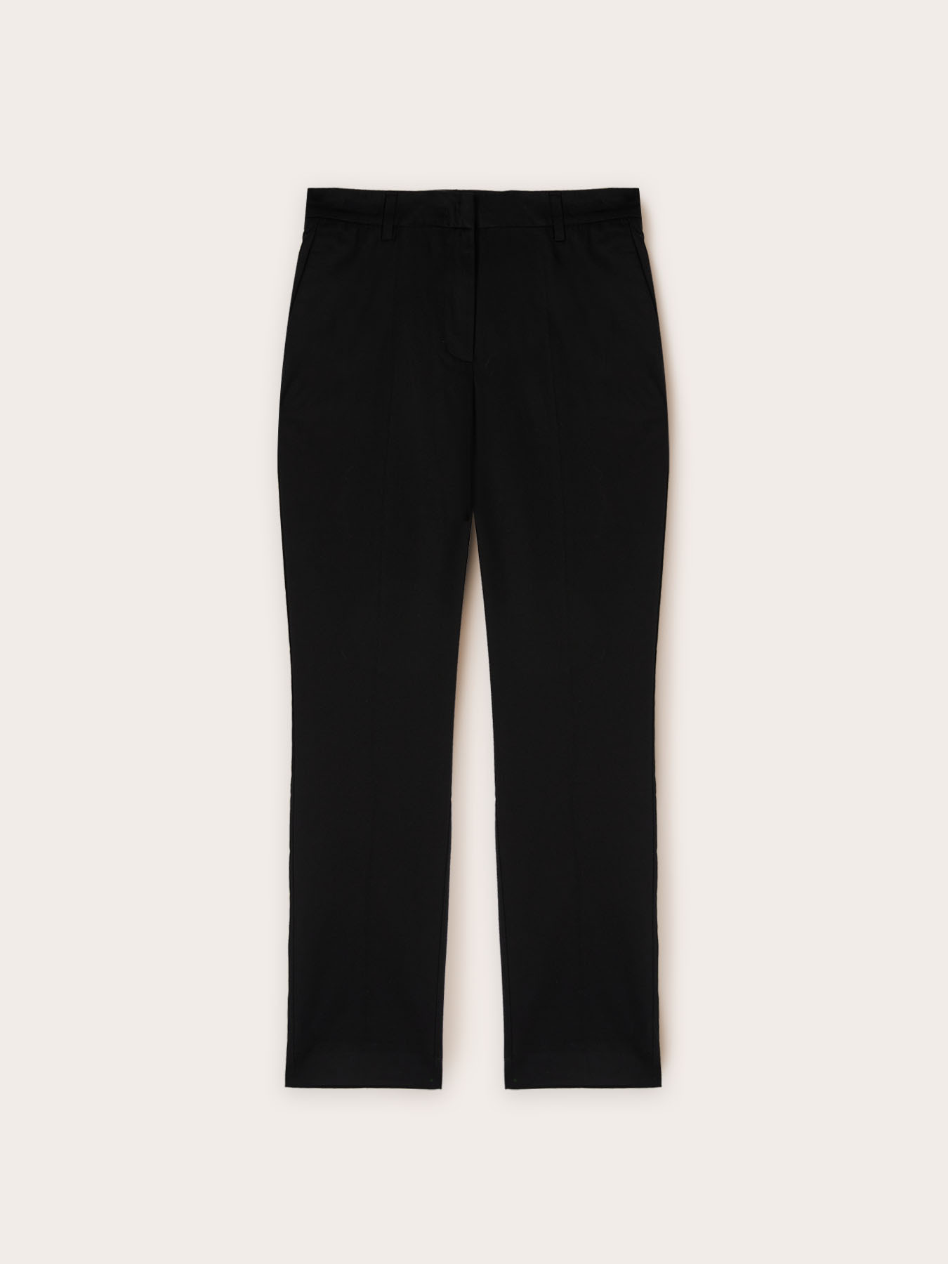 Regular cotton trousers image number 3