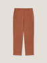 Solid colour regular leg trousers image number 3