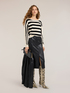 Striped viscose blend sweater image number 2