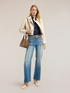 Wide leg jeans with patch pockets image number 0