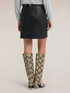 Coated fabric miniskirt image number 1