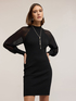 Rochie din tricot cu m&acirc;neci raglan image number 2
