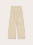 Palazzo pants in jacquard satin image number 4