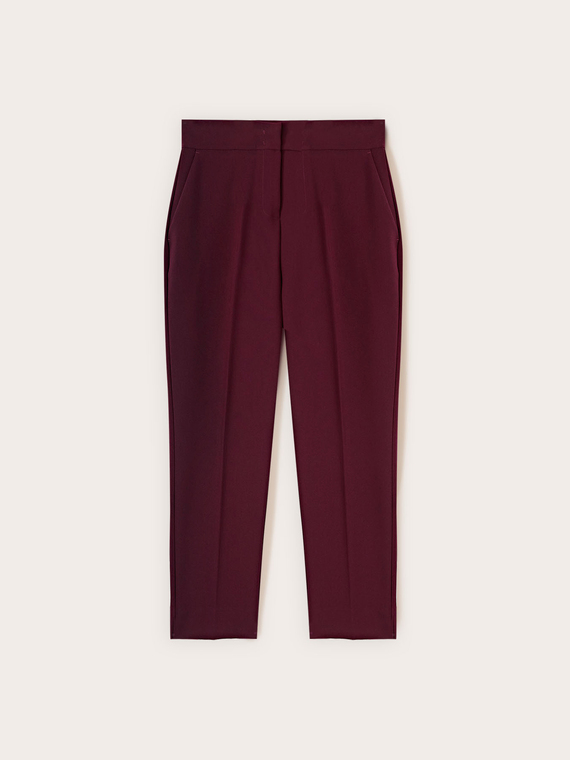 Pantaloni carrot a vita alta