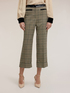Cropped yarn-dyed check pattern trousers image number 0