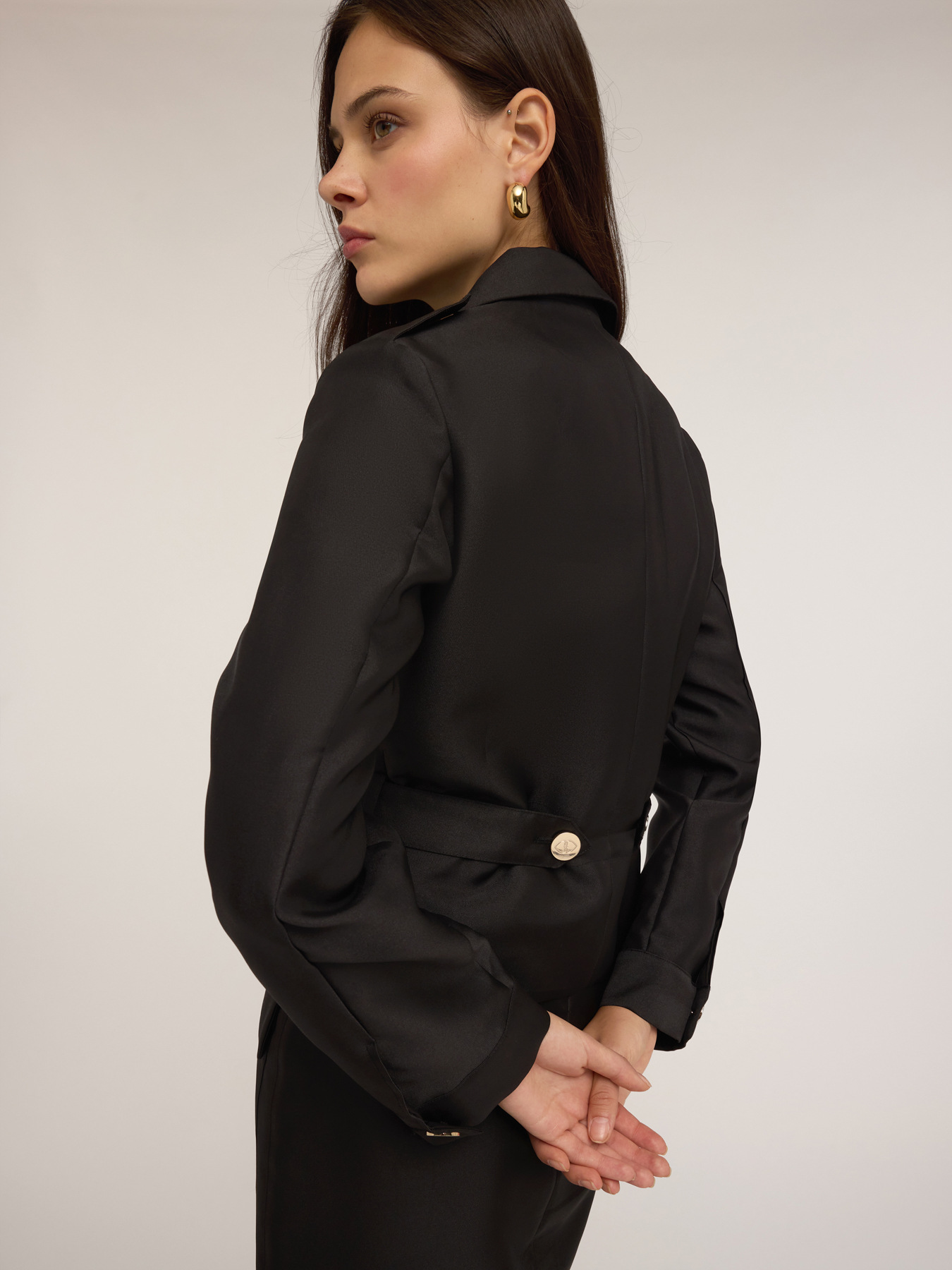 Single-breasted jacket with pockets image number 3