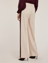 Palazzo trousers with side band image number 1