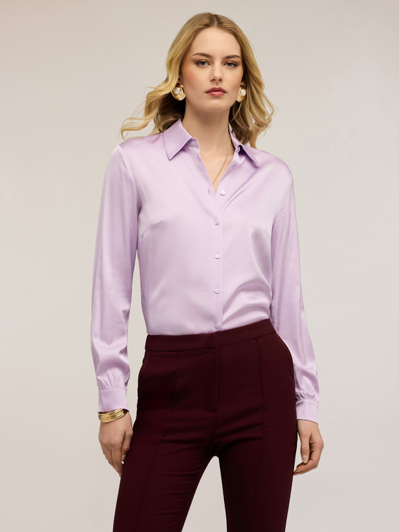 Viscose satin shirt