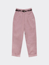 Cotton carrot fit trousers image number 3