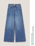 Jeans wide leg a vita alta image number 3