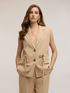 Gilet con coulisse in misto lyocell image number 2