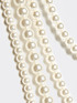 Long multi-strand necklace with pearls image number 1