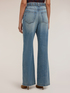 Palazzo-Jeans im Washed-Look mit Nieteng&uuml;rtel image number 1