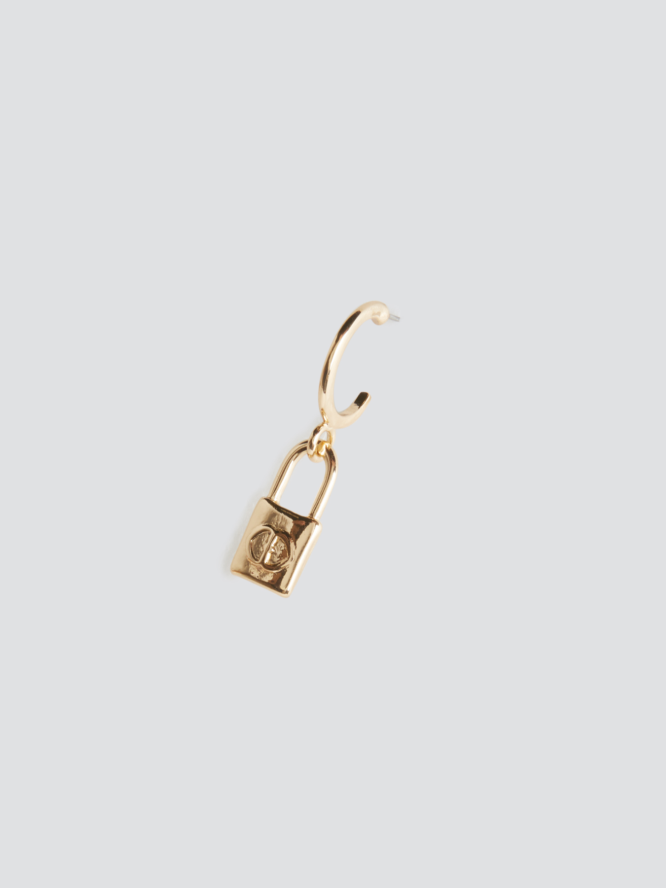 Earrings with lock pendant image number 0