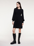 Ribbed knit dress with buttons image number 0