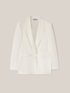 Blazer de viscosa y lino de color liso image number 3