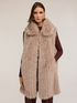 Gilet effet teddy avec grand col image number 2
