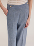 Pantalon jambe large effet denim image number 3