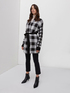 Long chequered pattern cardigan image number 2