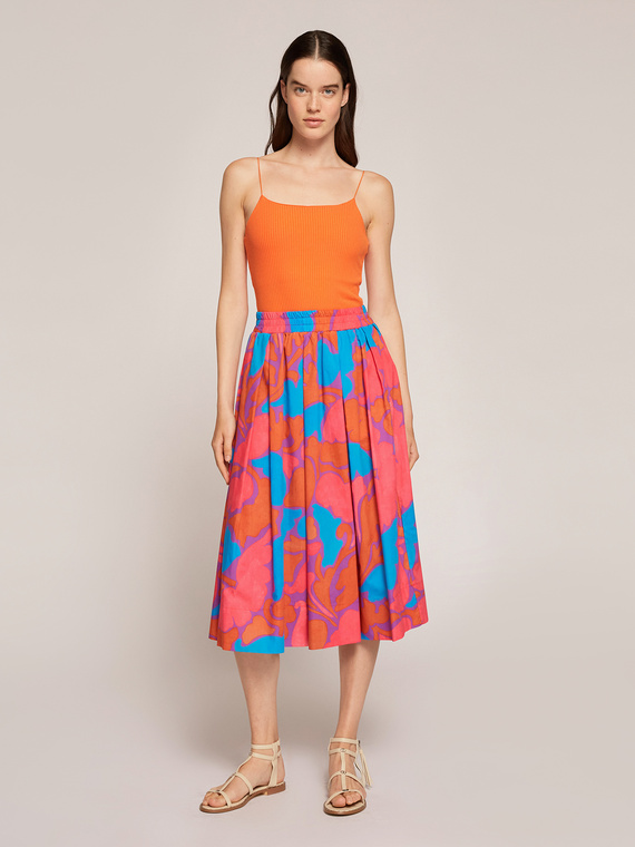 Motivi Gonna a ruota fantasia floreale Donna