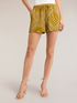 Shorts with print in lyocell blend twill image number 2