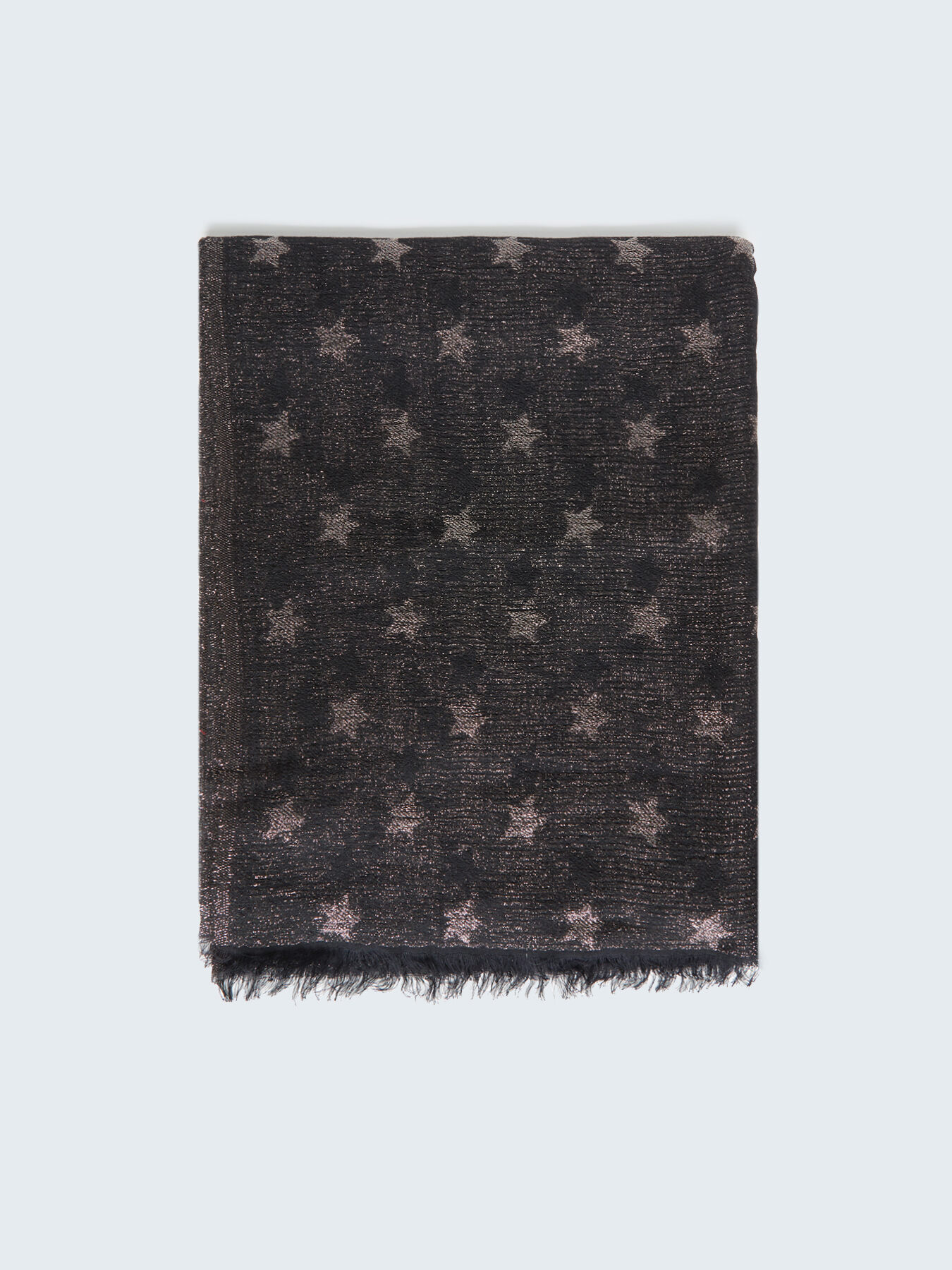 Lurex scarf with star pattern image number 0
