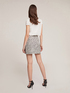 Short zebra-pattern jacquard skirt image number 1