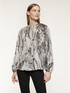 Blouse en satin motif python image number 0