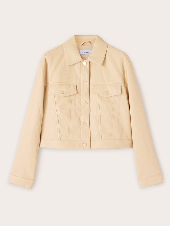 Blouson en tissu enduit