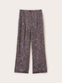 Palazzo pants in viscose twill with floral print image number 4