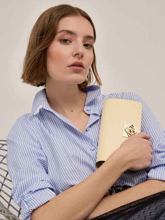 Motivi Wallet Bag in tessuto spalmato Donna, Giallo, Taglia 02