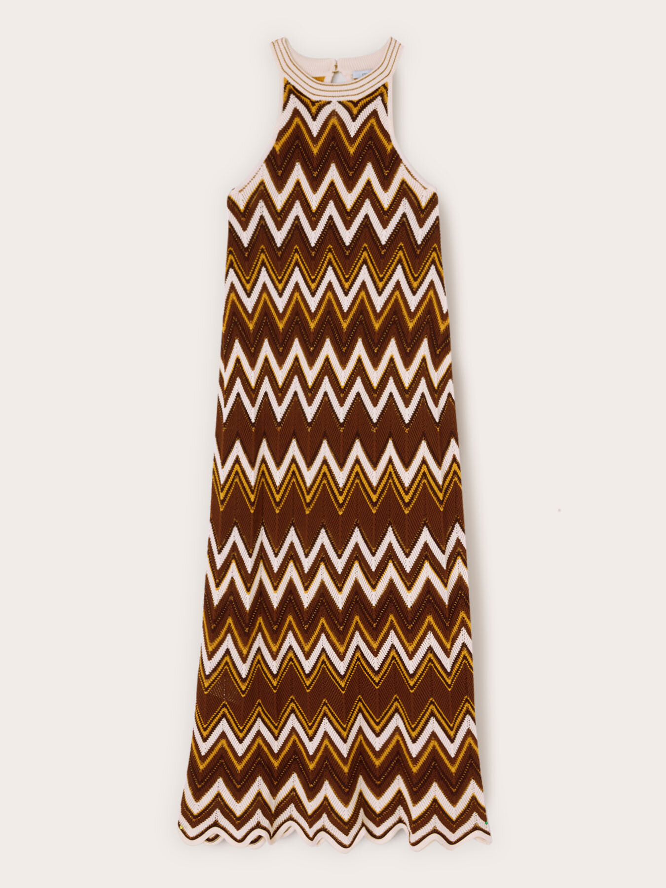 Langes Kleid aus Strickware image number 4