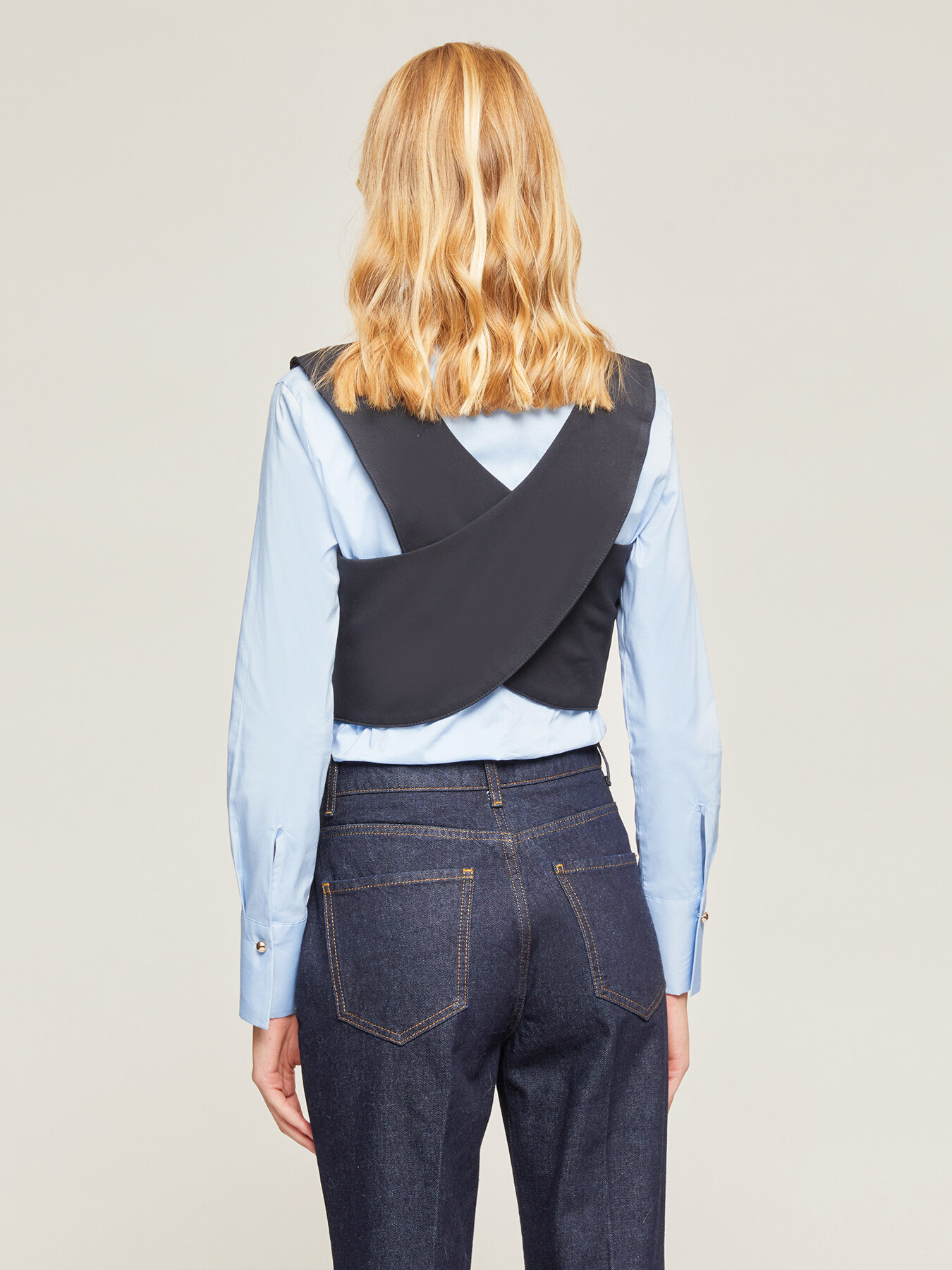 Gilet in denim image number 1