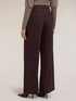 Pantaloni palazzo din cady cu inserții satin image number 1