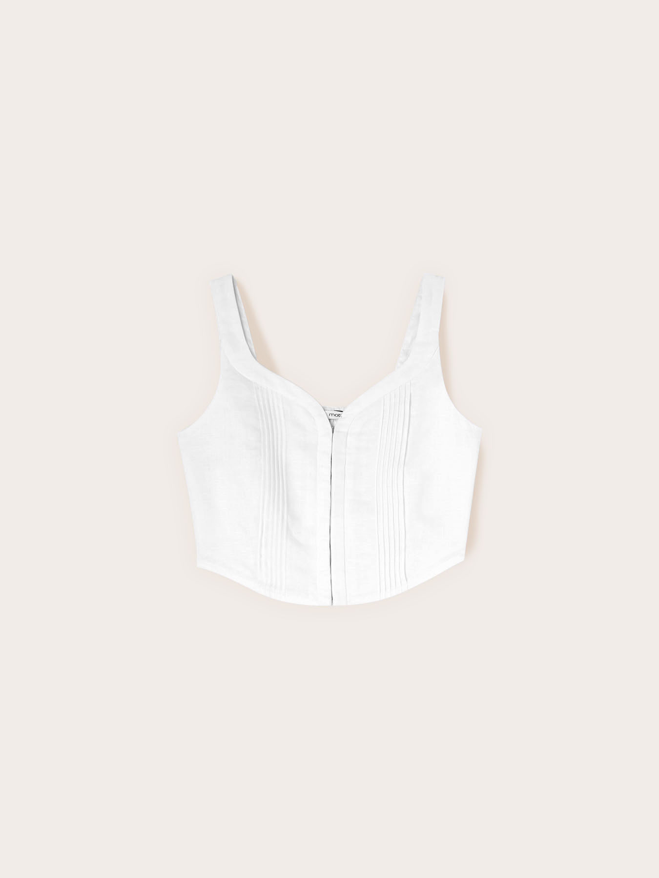 Top bustier en m&eacute;lange lin lyocell image number 4