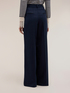 Lurex pinstripe poly-viscose palazzo pants image number 2