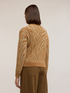 Zebra pattern knit cardigan image number 1