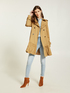 Trench coat with ruffled hem image number 1