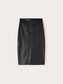 Midi pencil skirt with slit image number 4