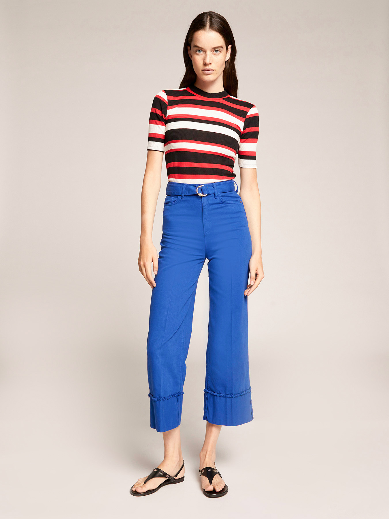 Straight drill trousers image number 1