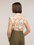 Sleeveless sangallo shirt image number 1